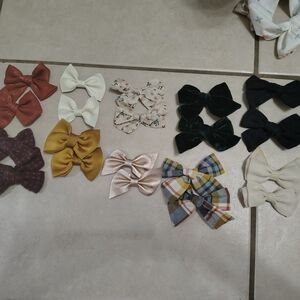 Charming Multicolor Hair Bow Set for Kids